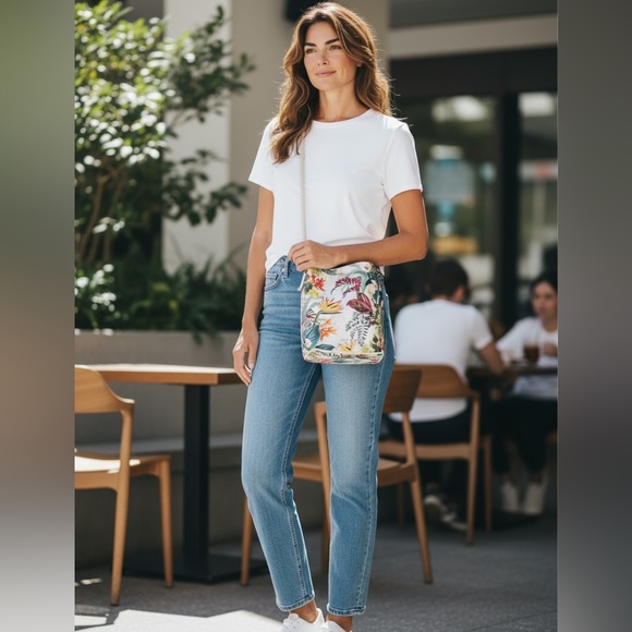 Floral Print Women's Bag - Picture 1 of 14